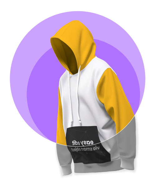 Custom printed hoodie, ID card and tote bag mockups